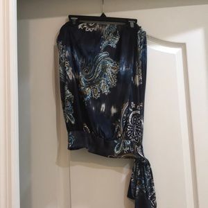 NEW Ariella strapless top w/tie L